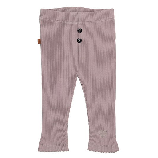 Geribbelde babylegging met hartdetail – zacht & lief