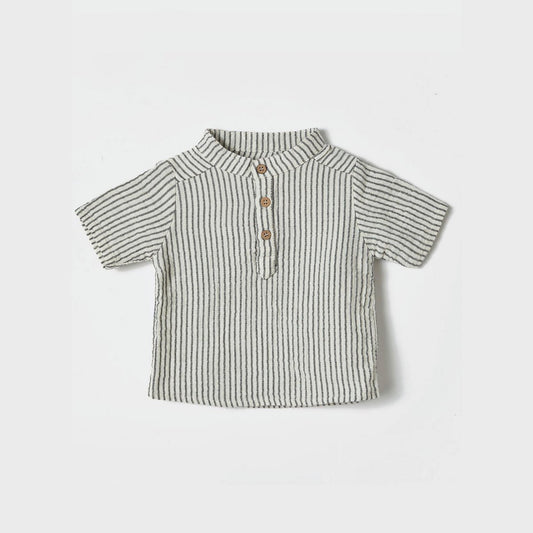 OrganicEra Mousseline Shirt – Grijs (100% Biokatoen)