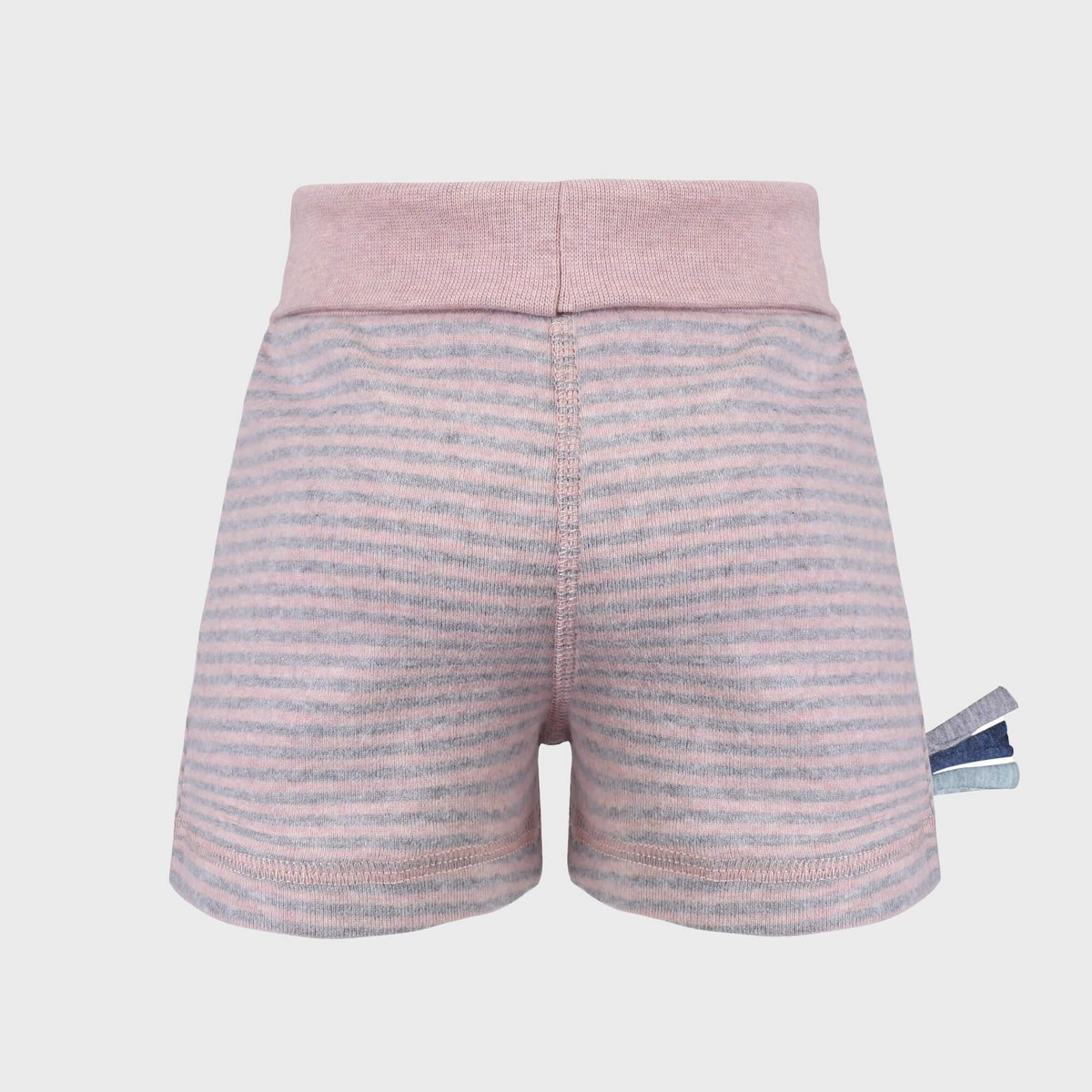OrganicEra – Biologische babyshorts Rose Melange (gestreept)