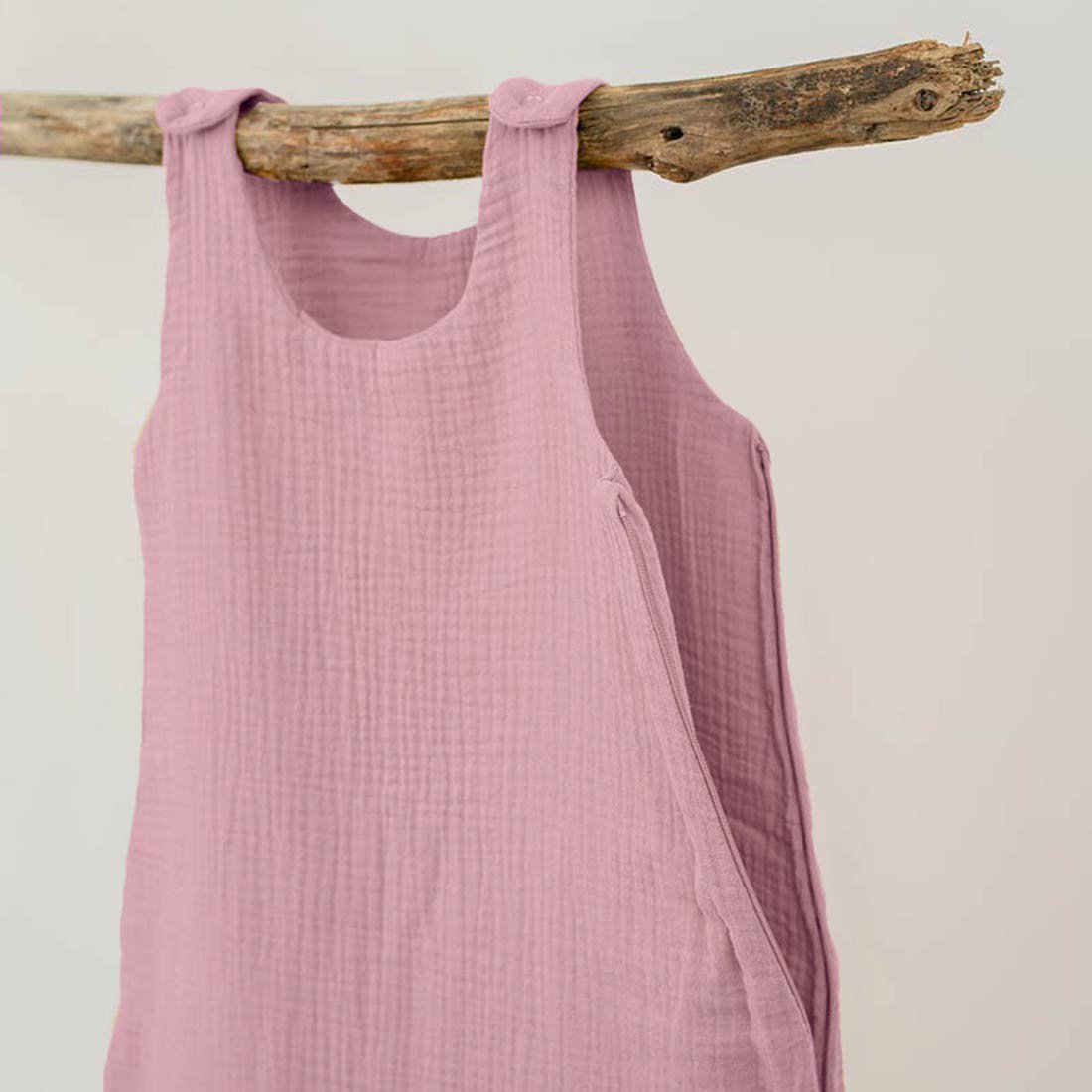 Roze zomerslaapzak van biologisch katoen