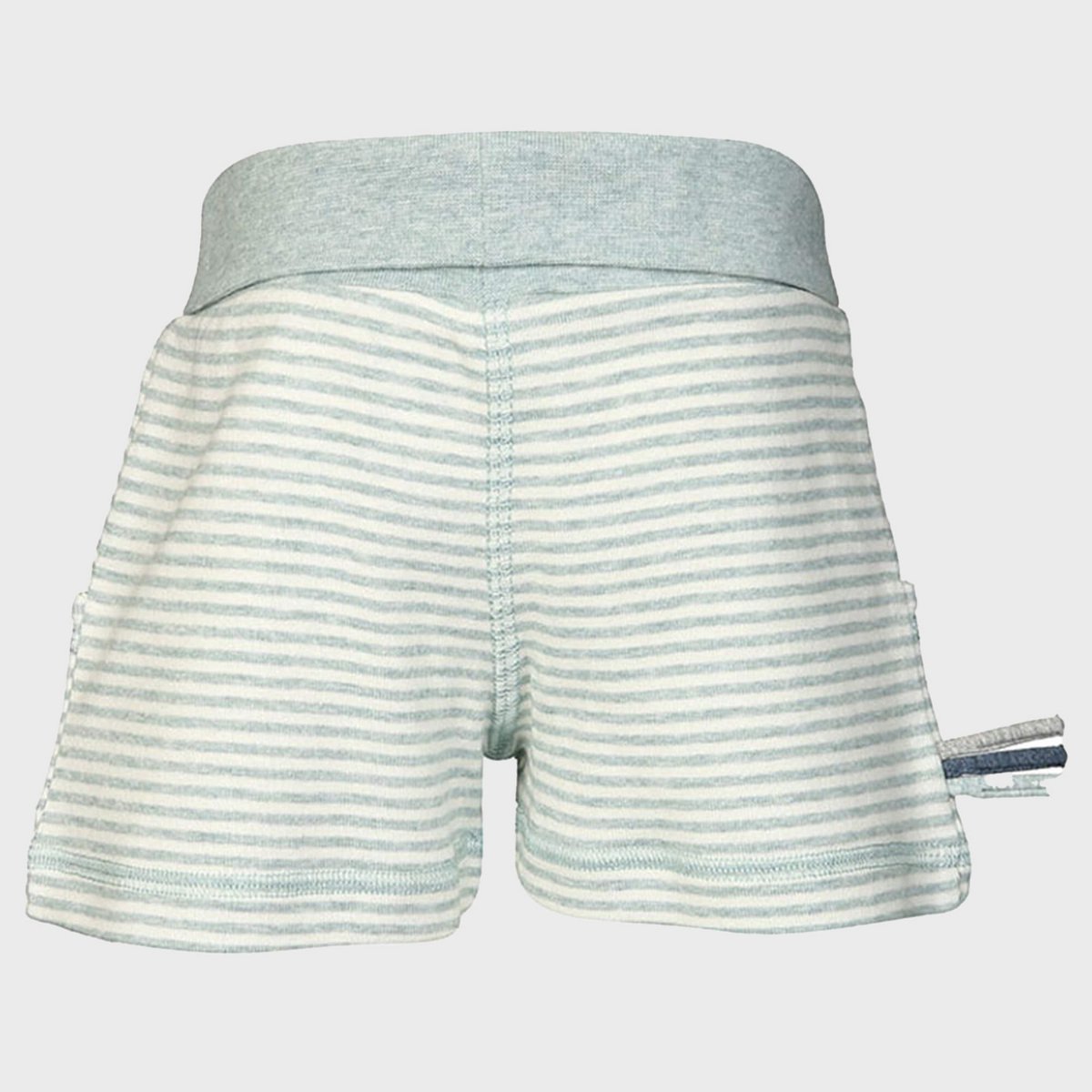 OrganicEra Pull-On Shorts – Aqua Melange (Gestreept)