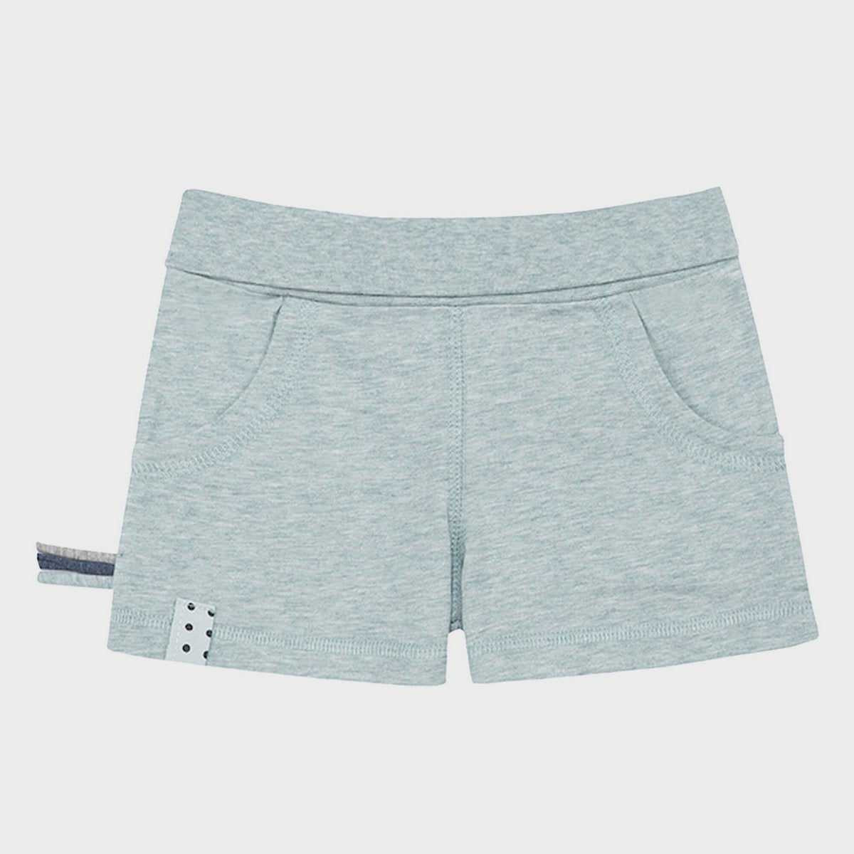 OrganicEra Pull-On Shorts – Aqua Melange