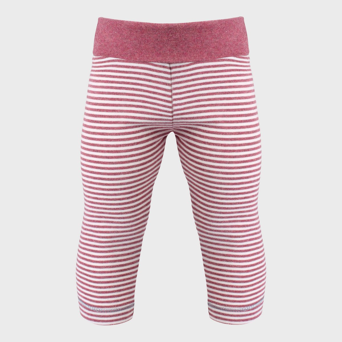 Unisex Leggings – Gestreepte Bordeaux Melange (OrganicEra)