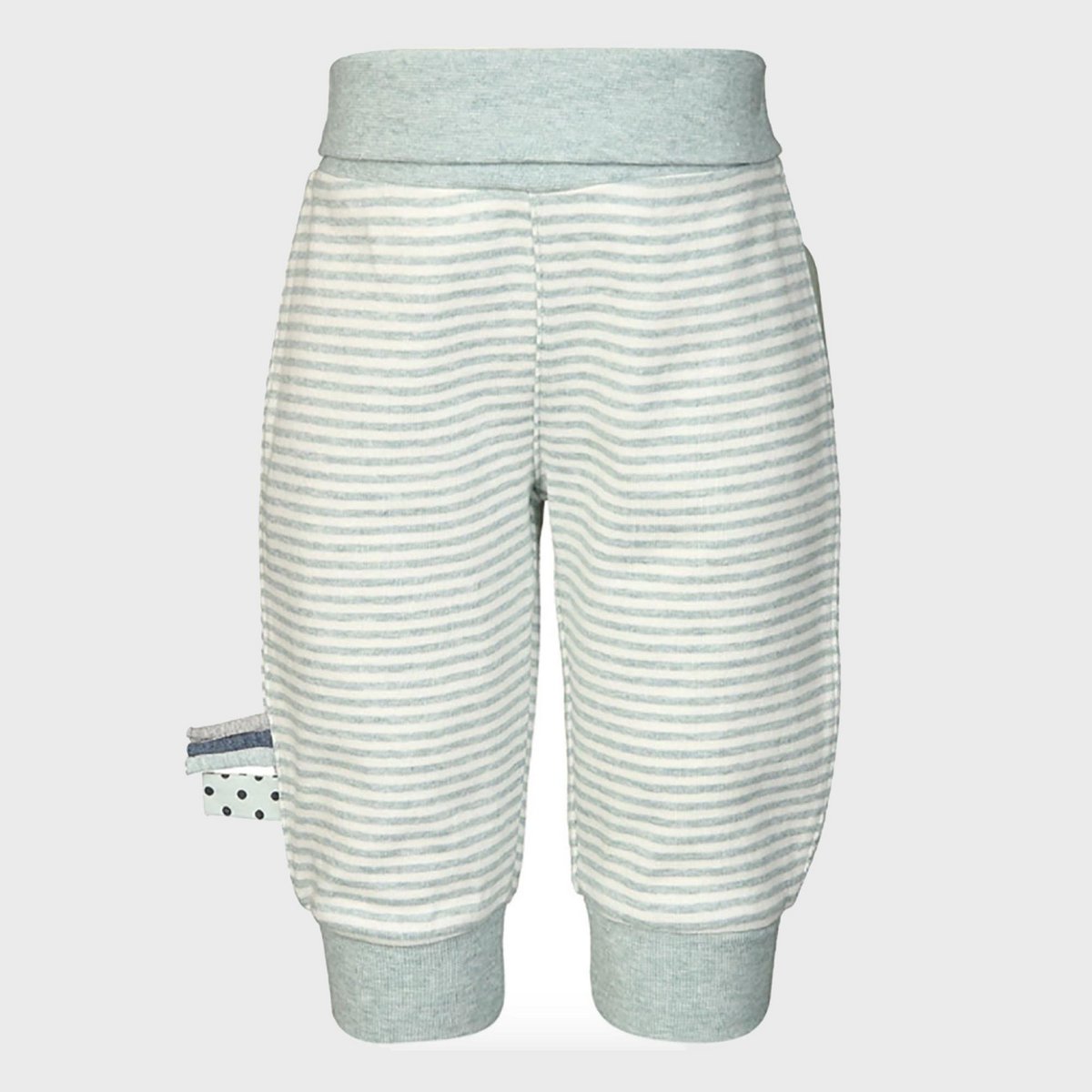 Slip-on babybroek – Aqua Melange | OrganicEra