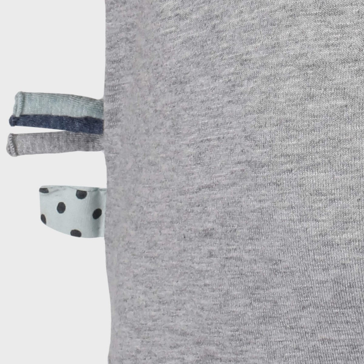OrganicEra Wrap-Over Romper met Korte Mouwen – Grijze Melange