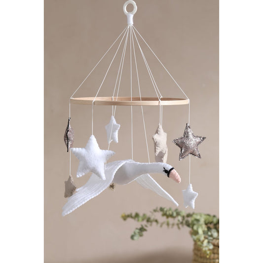 Handgemaakte mobiel – Zwaan