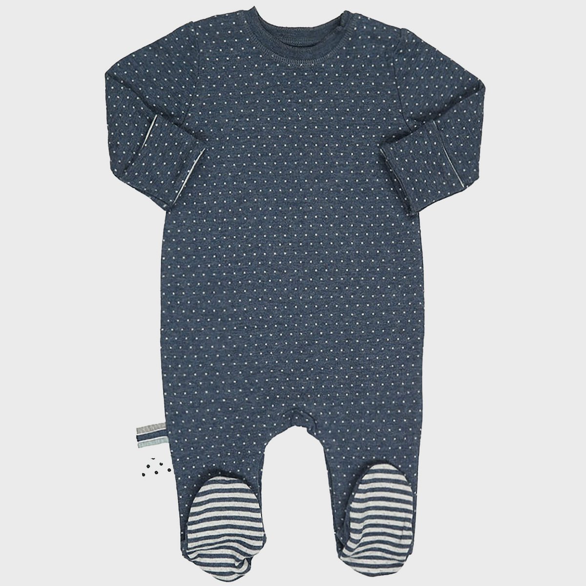 OrganicEra Slaapromper met Opvouwbare Wanten – Indigo Melange