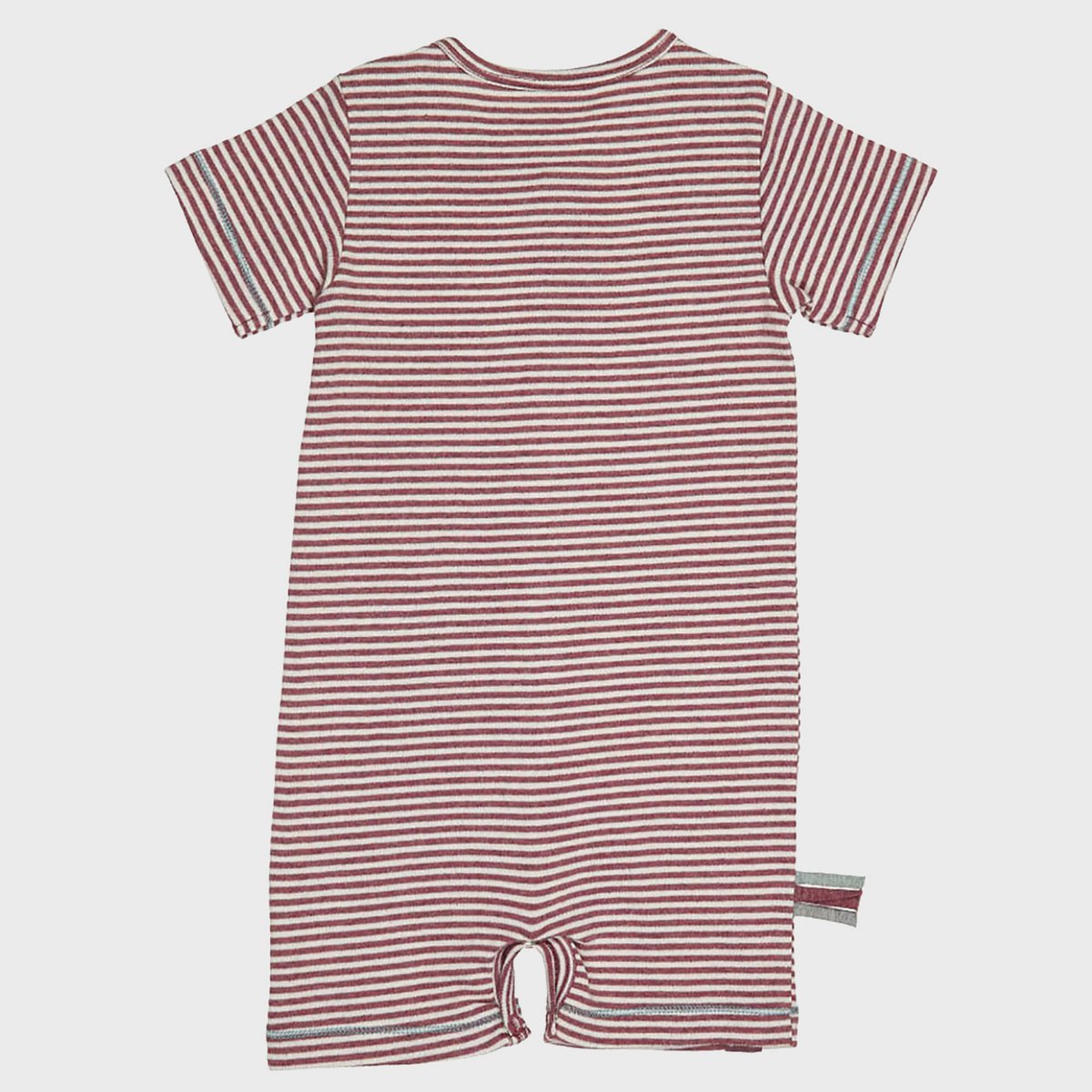 Romper – Gestreepte Bordeaux Melange (ribstof)